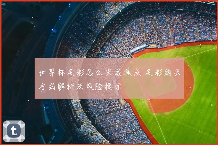 世界杯足彩怎么买成焦点 足彩购买方式解析及风险提示