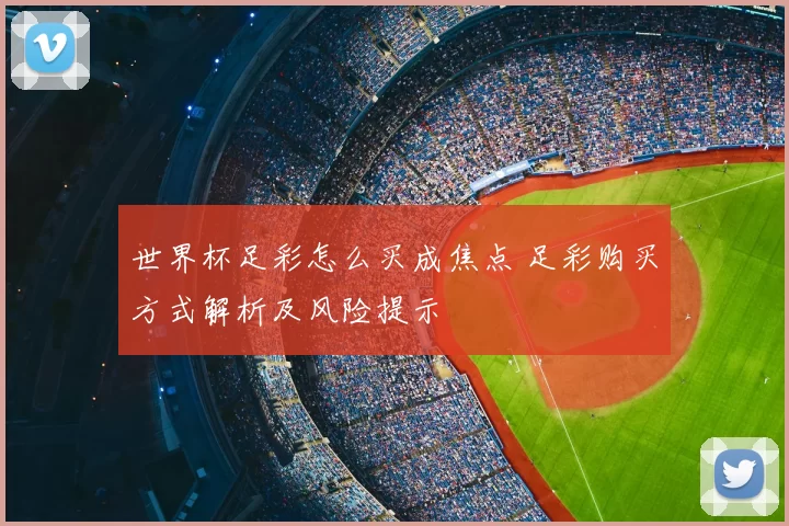 世界杯足彩怎么买成焦点 足彩购买方式解析及风险提示